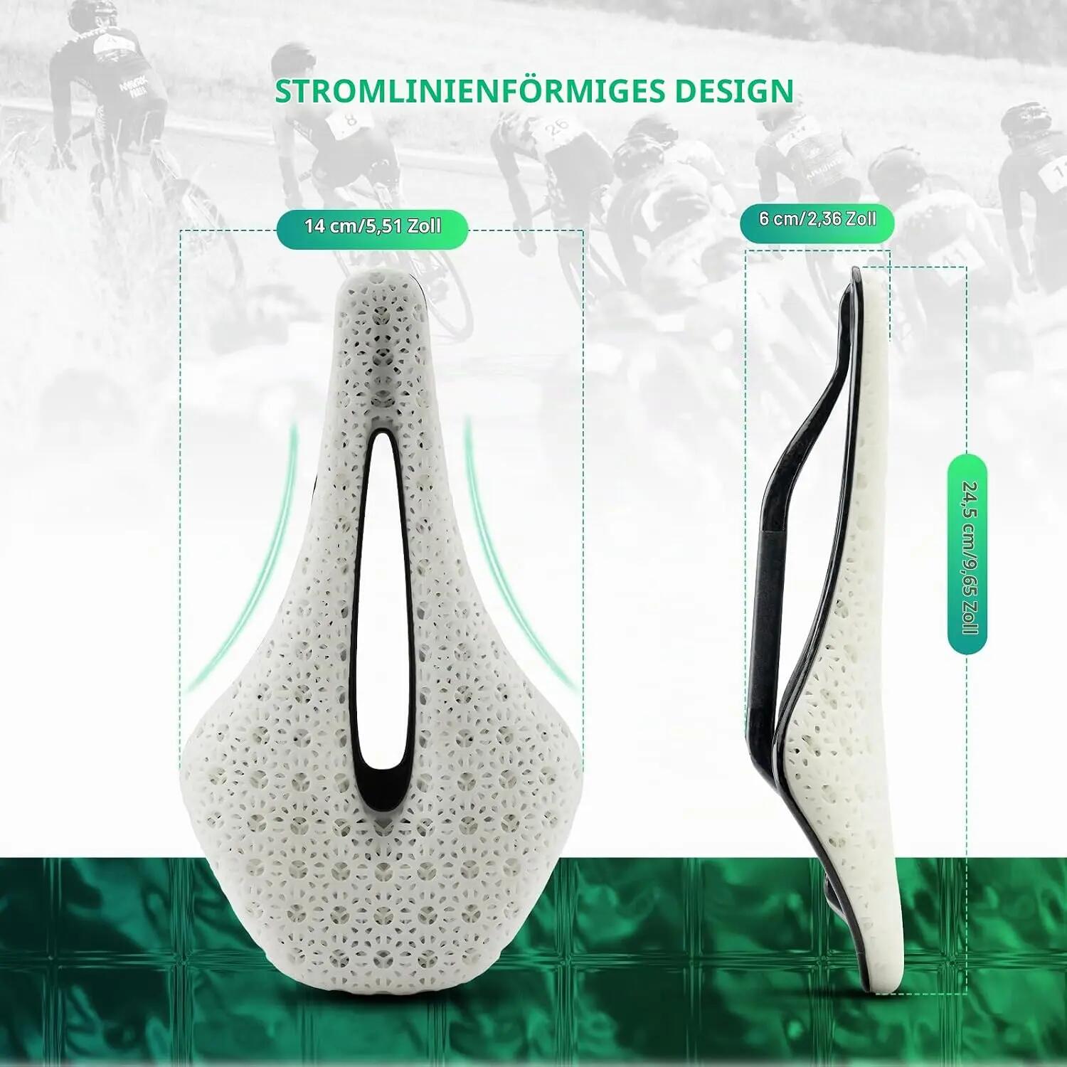 3D-Druck Fahrradsattel ultraleicht atmungsaktiv für MTB & Rennrad 5/6