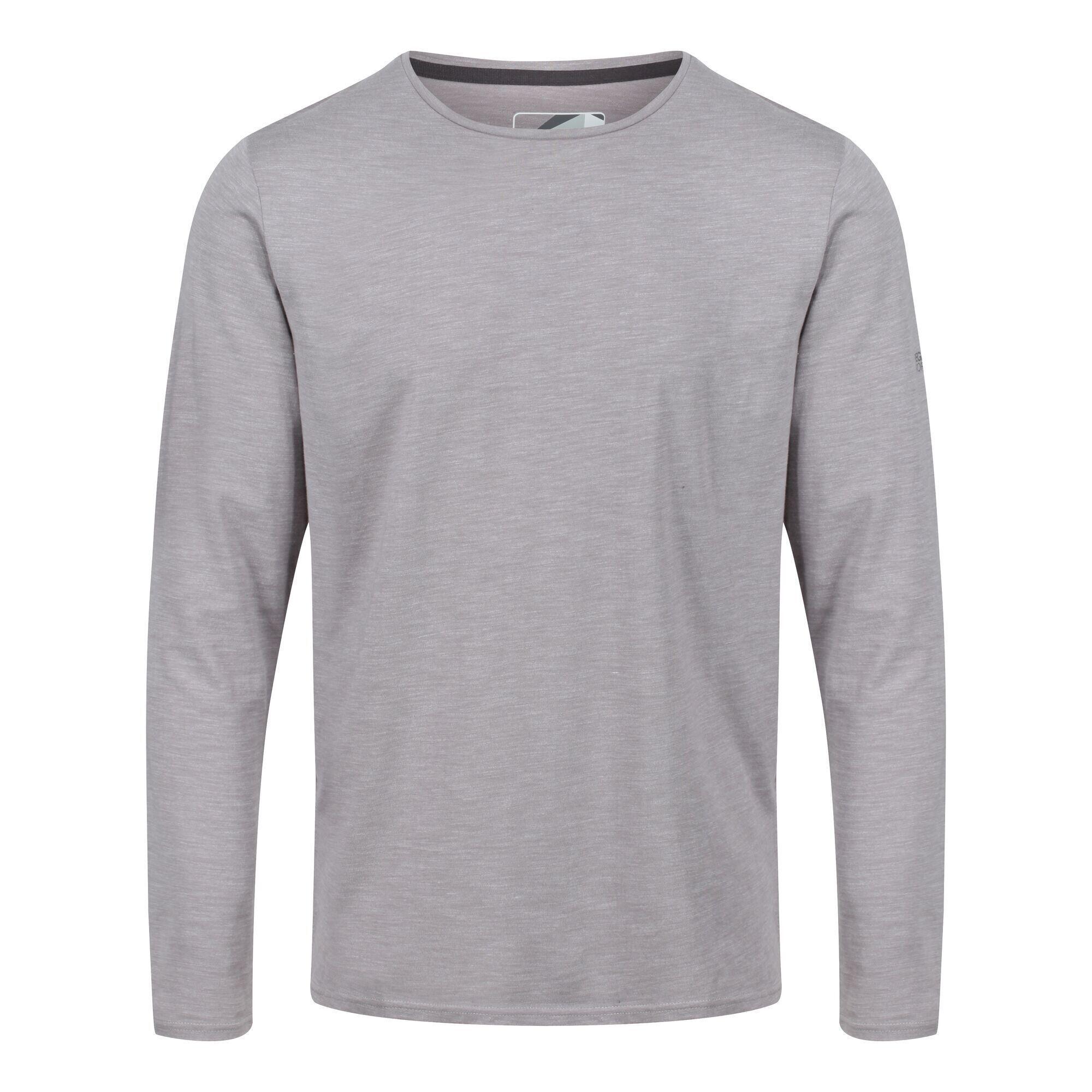 REGATTA Mens Essentials LongSleeved TShirt (Pack of 3) (Grey/Blue/Black)