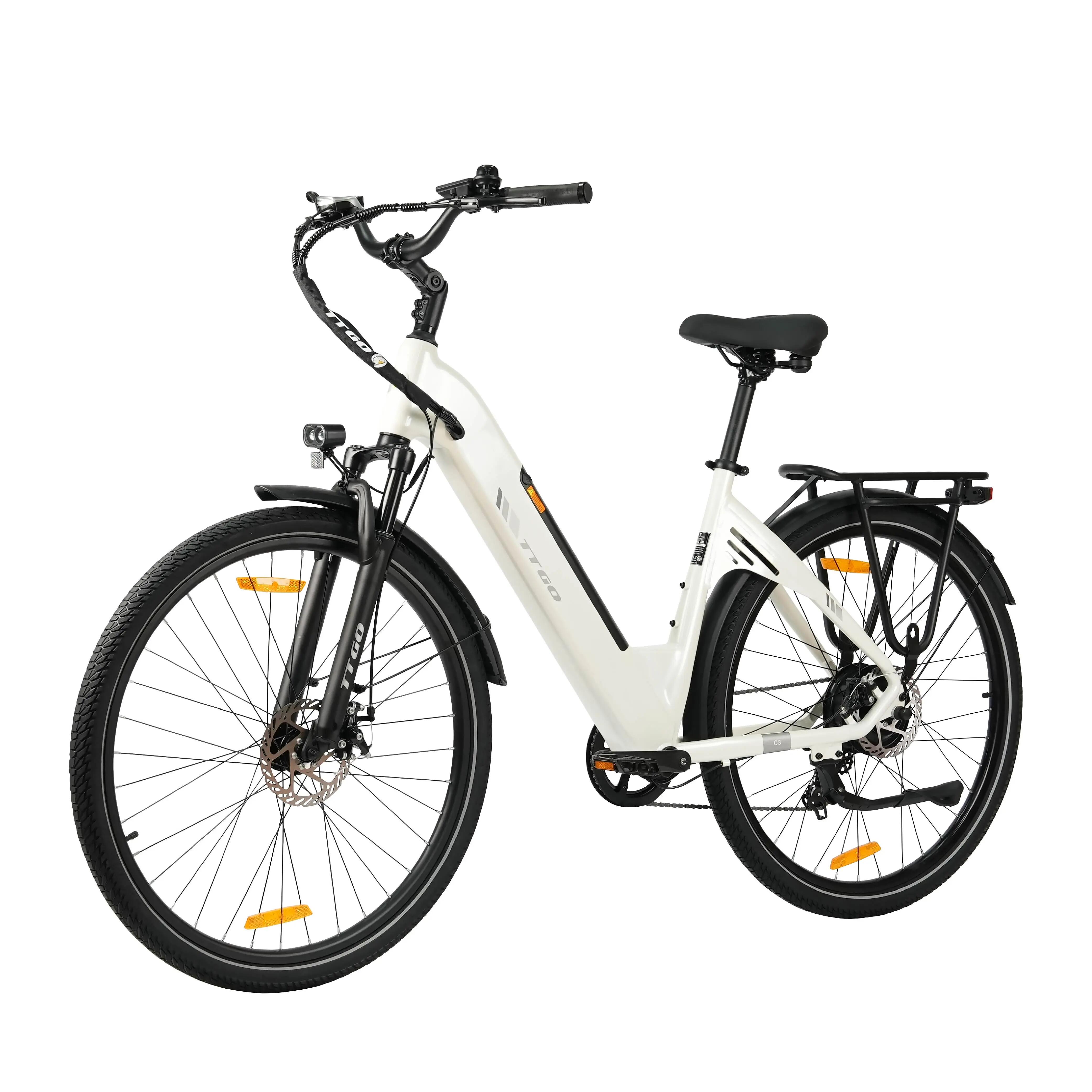 Bicicletă electrică pentru adulți TTGO C3SE, motor de 250W, baterie de 36V 18Ah