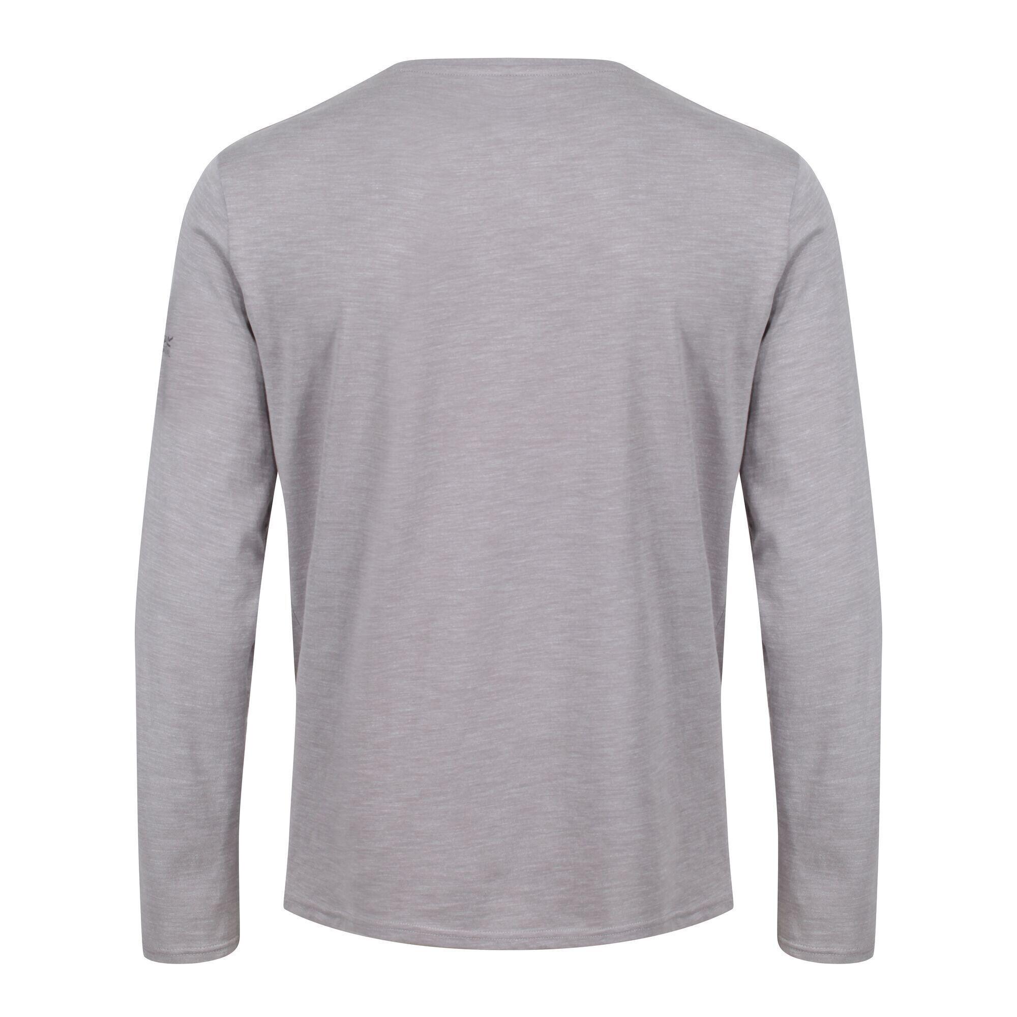 Mens Essentials LongSleeved TShirt (Pack of 3) (Grey/Blue/Black) 2/5