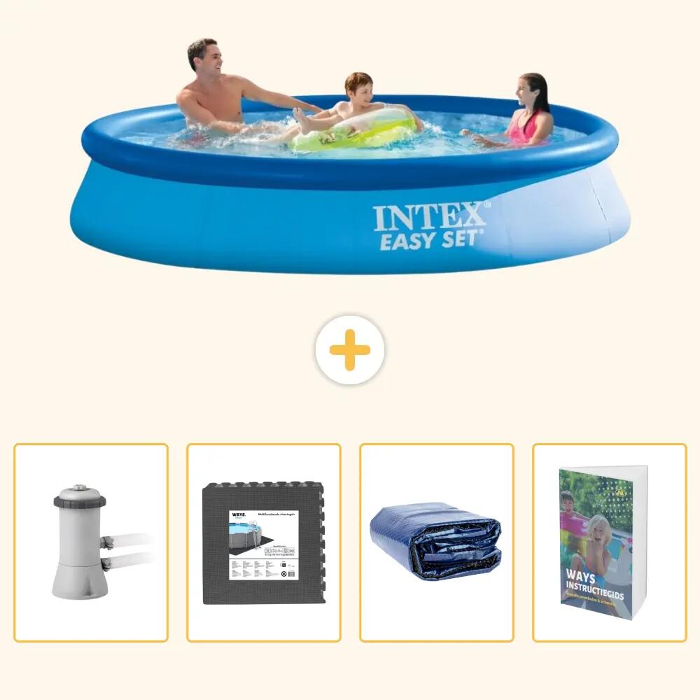 INTEX Piscina Easy Set Rotonda - 366x76 cm - 5-pezzi SCB105 1/7