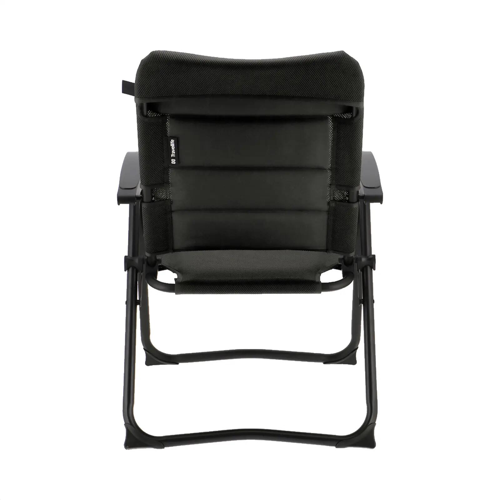 Sedia da campeggio Barletta Compact pieghevole regolabile alluminio 120 kg 4/7