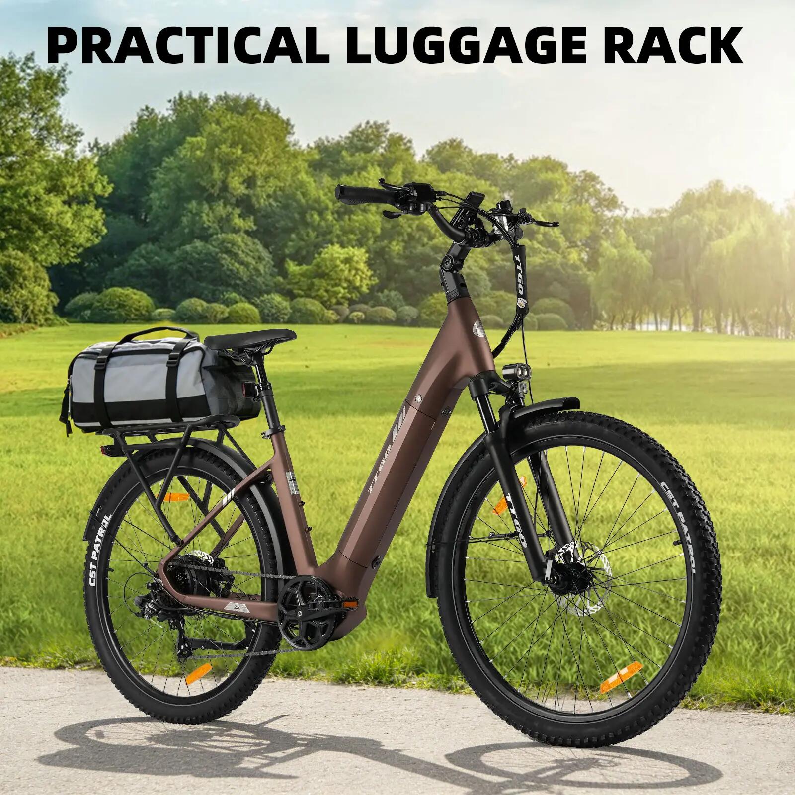 Elektrische fiets voor volwassenen TTGO Z3 batterij 48V 15Ah banden 27,5 inch 12/15