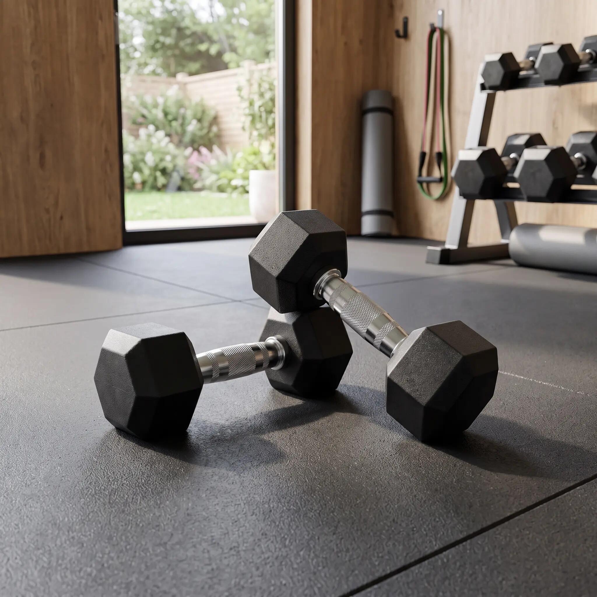 Hex Kurzhantel Set 4 Paare für Krafttraining, Fitness und Home Gym 5/7