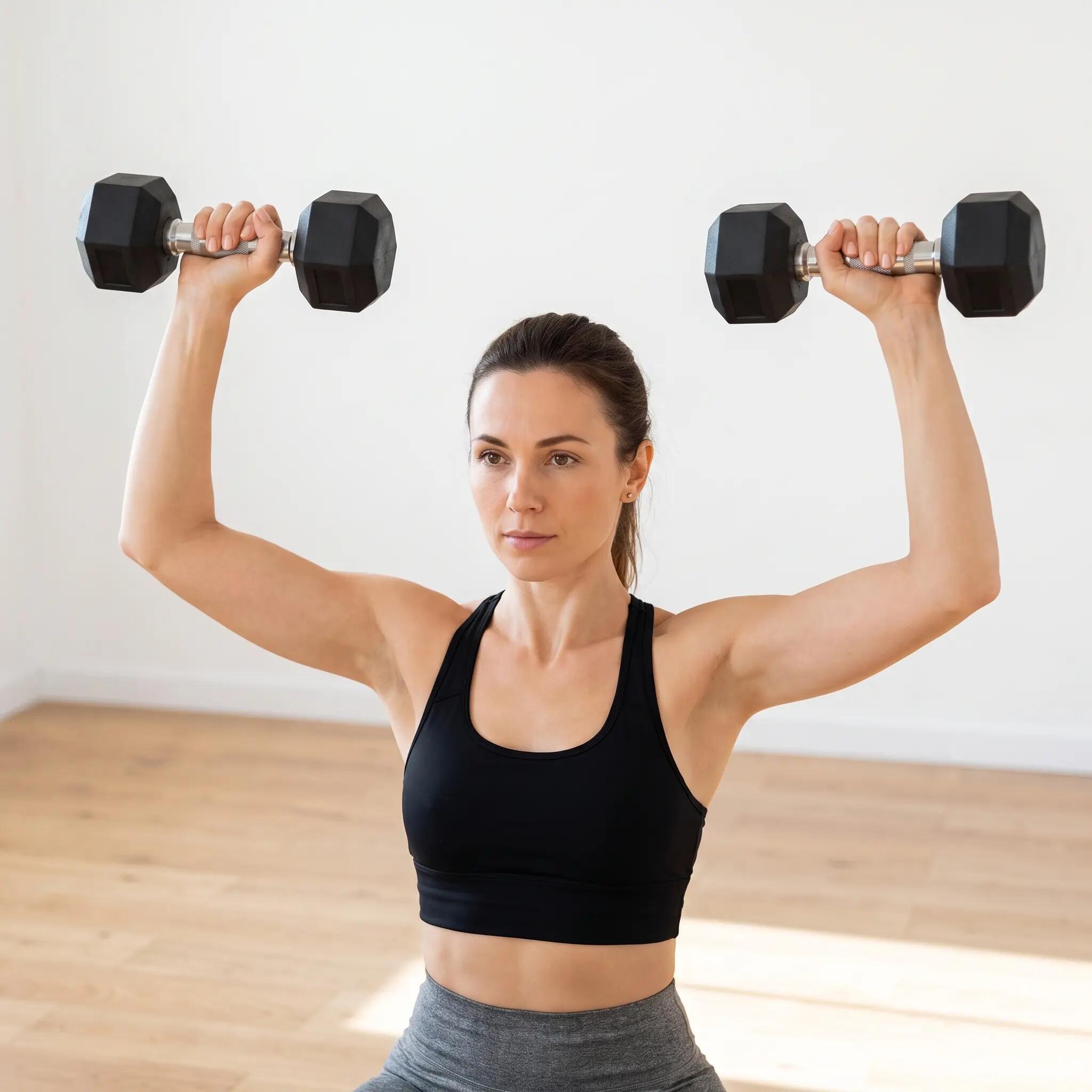 Hex Kurzhantel Set 4 Paare für Krafttraining, Fitness und Home Gym 3/7