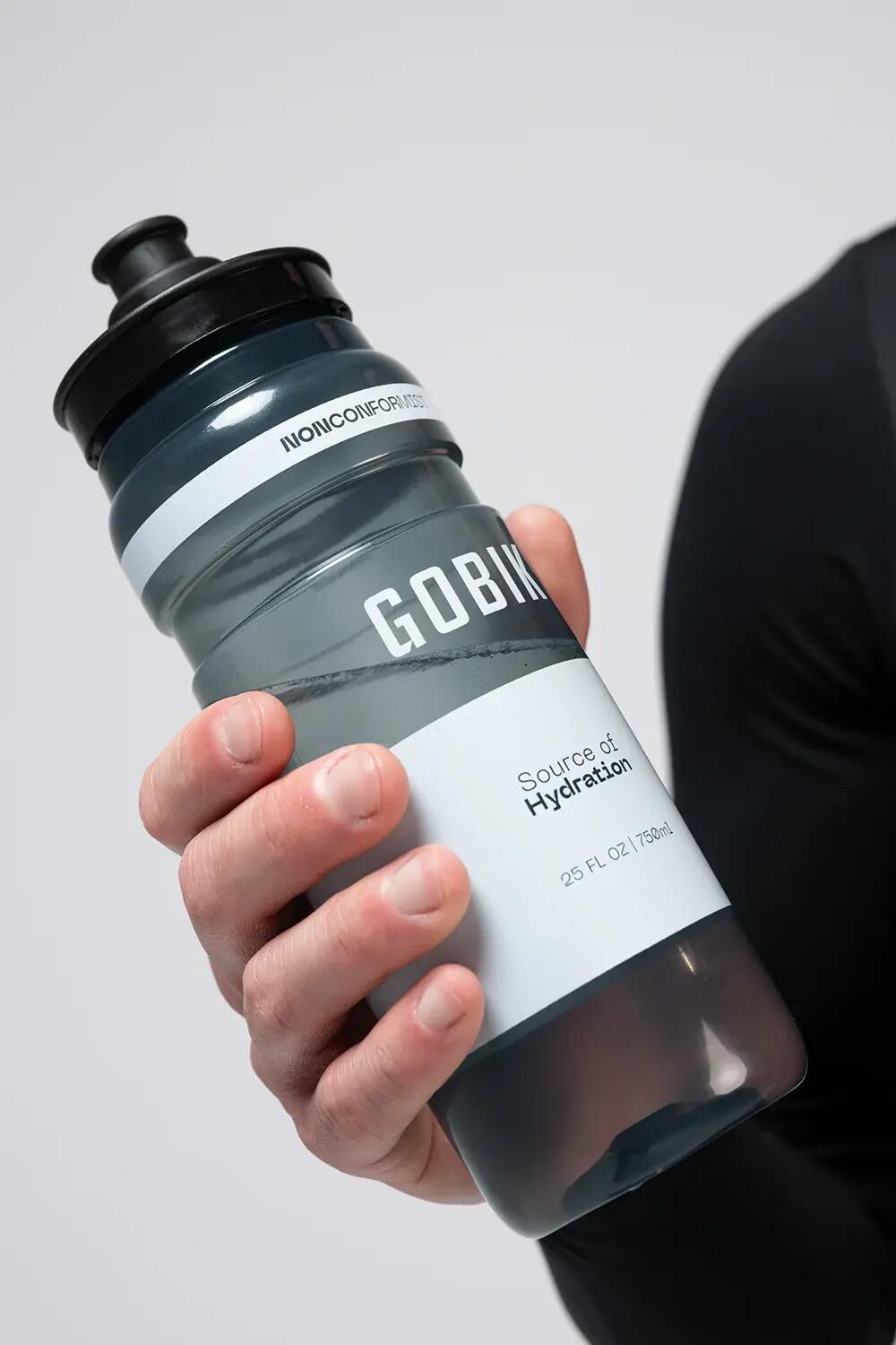 Fly Smoked Gobik Wasserflasche – Grau – 750 ml 2/4