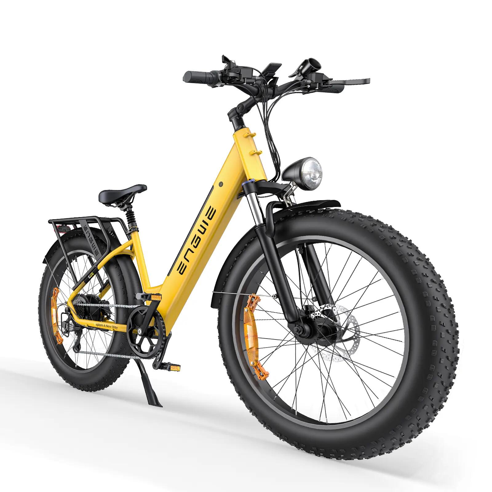Bicicleta elétrica feminina ENGWE E26 ST Motor 250W 48V16AH 26" Pneu largo 3/7