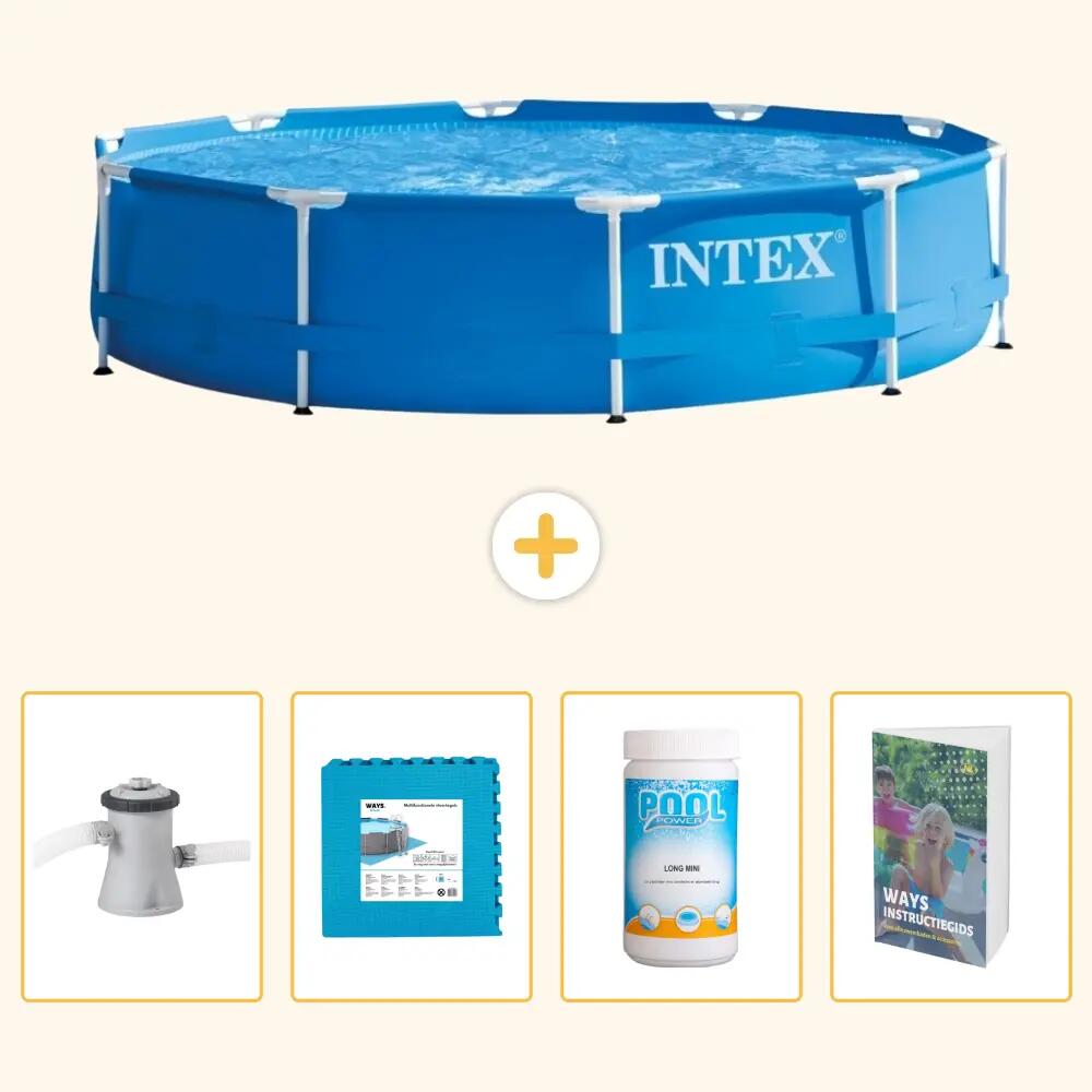 INTEX Piscina con struttura Rotonda - 305x76 cm - 5-pezzi SCB130 1/7