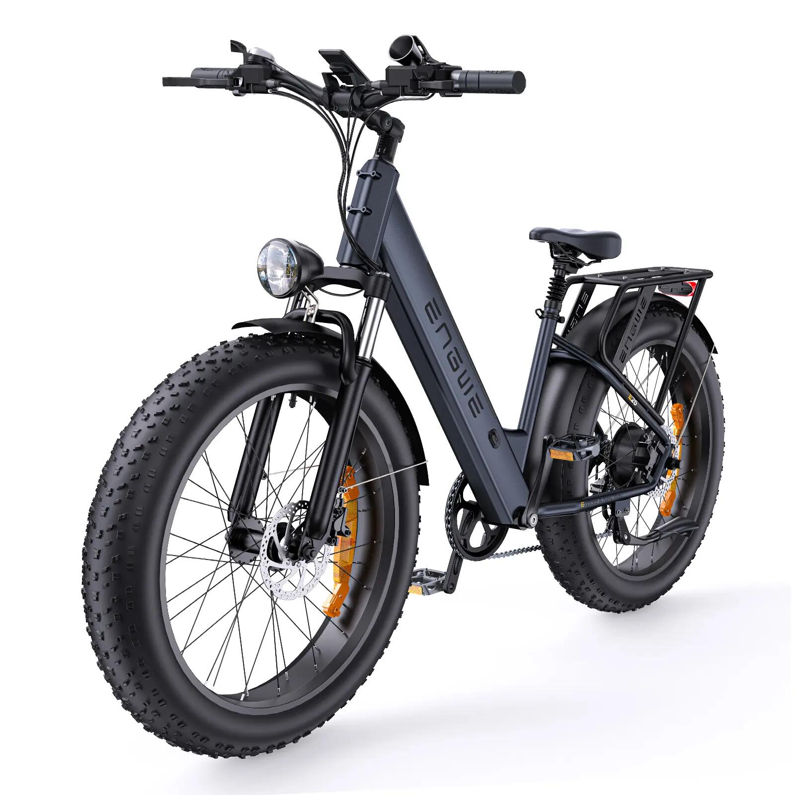 Bicicleta elétrica feminina ENGWE E26 ST Motor 250W 48V16AH 26" Pneu largo 5/7