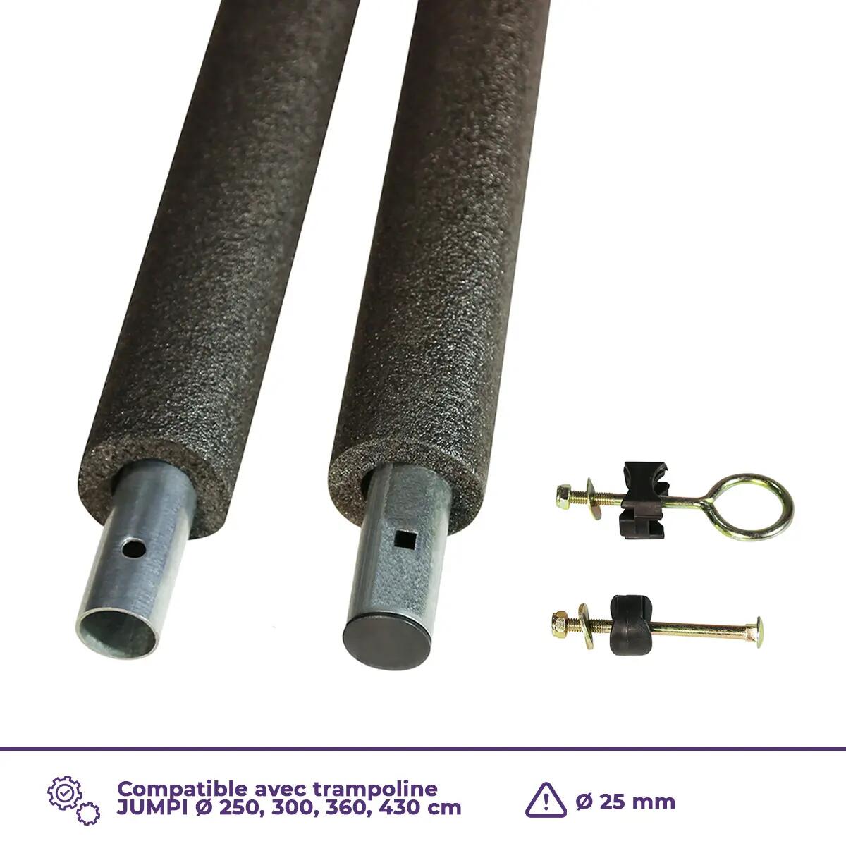 Conjunto de 4 hastes para rede de trampolim Jumpi Ø25 mm - Altura da rede 180 cm 4/5