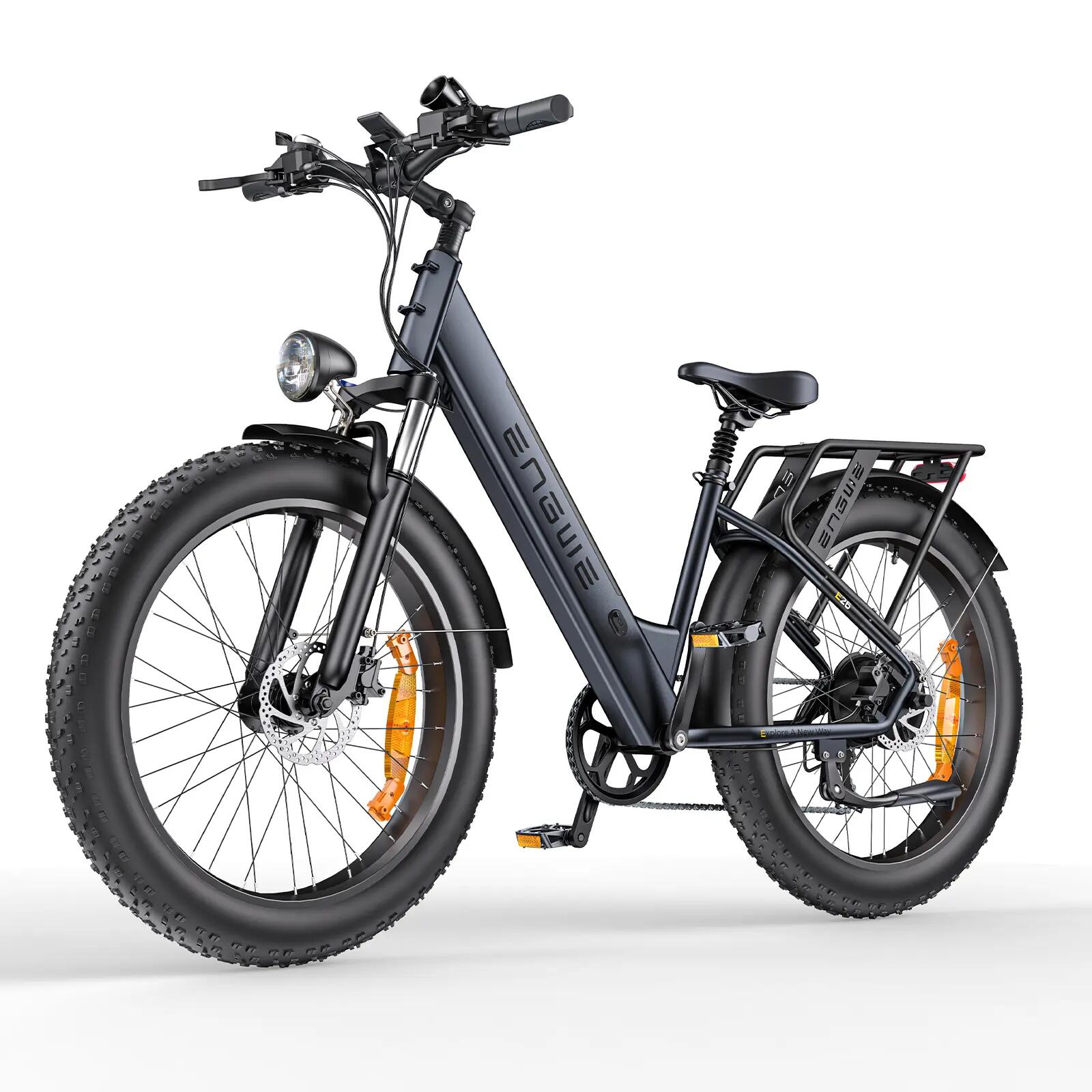 Bicicleta elétrica feminina ENGWE E26 ST Motor 250W 48V16AH 26" Pneu largo 2/7