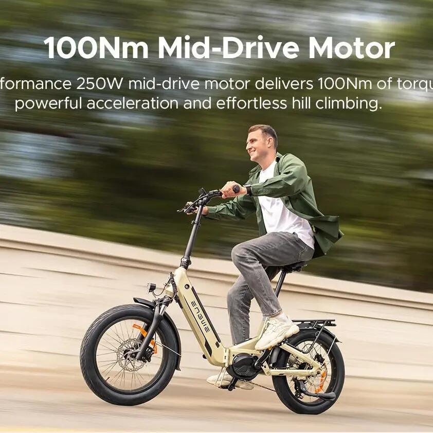 adulto Bici eléctrica  ENGWE L20 3.0 PRO 250W 48V15AH 20"Neumático gruesos 6/7