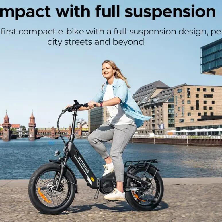 adulto Bici eléctrica  ENGWE L20 3.0 PRO 250W 48V15AH 20"Neumático gruesos 5/7