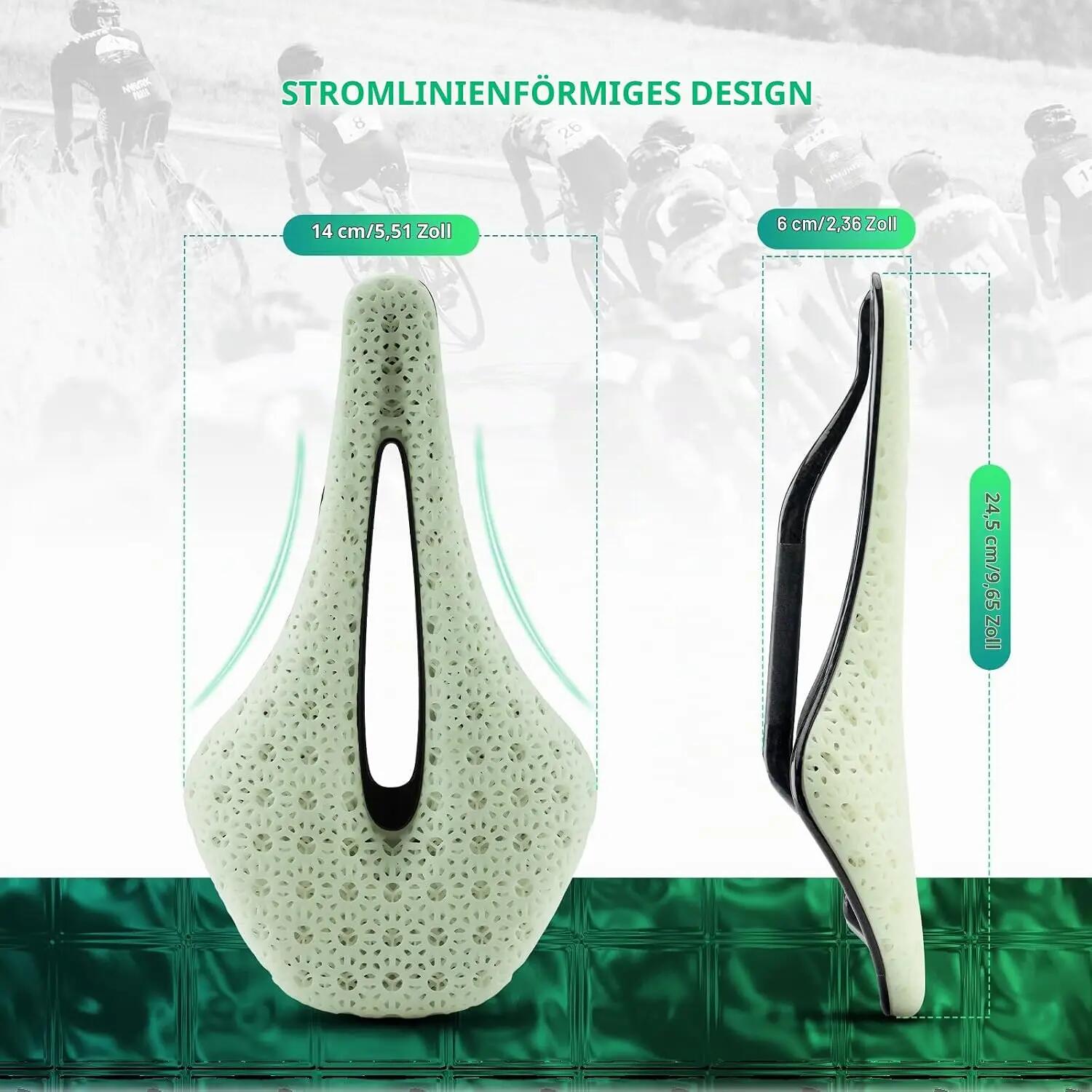 3D-Druck Fahrradsattel ultraleicht atmungsaktiv für MTB & Rennrad 5/6