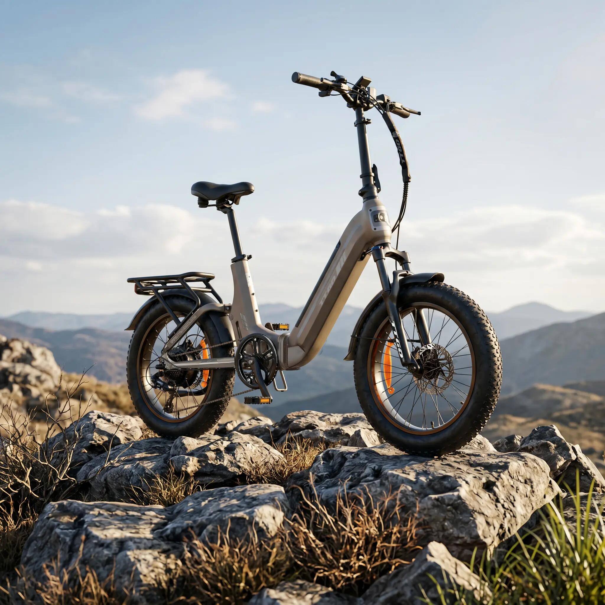 Bicicletta elettrica per adulti F7,pneumatici 20" x 3,0", batteria 48V 15Ah,250W 6/10