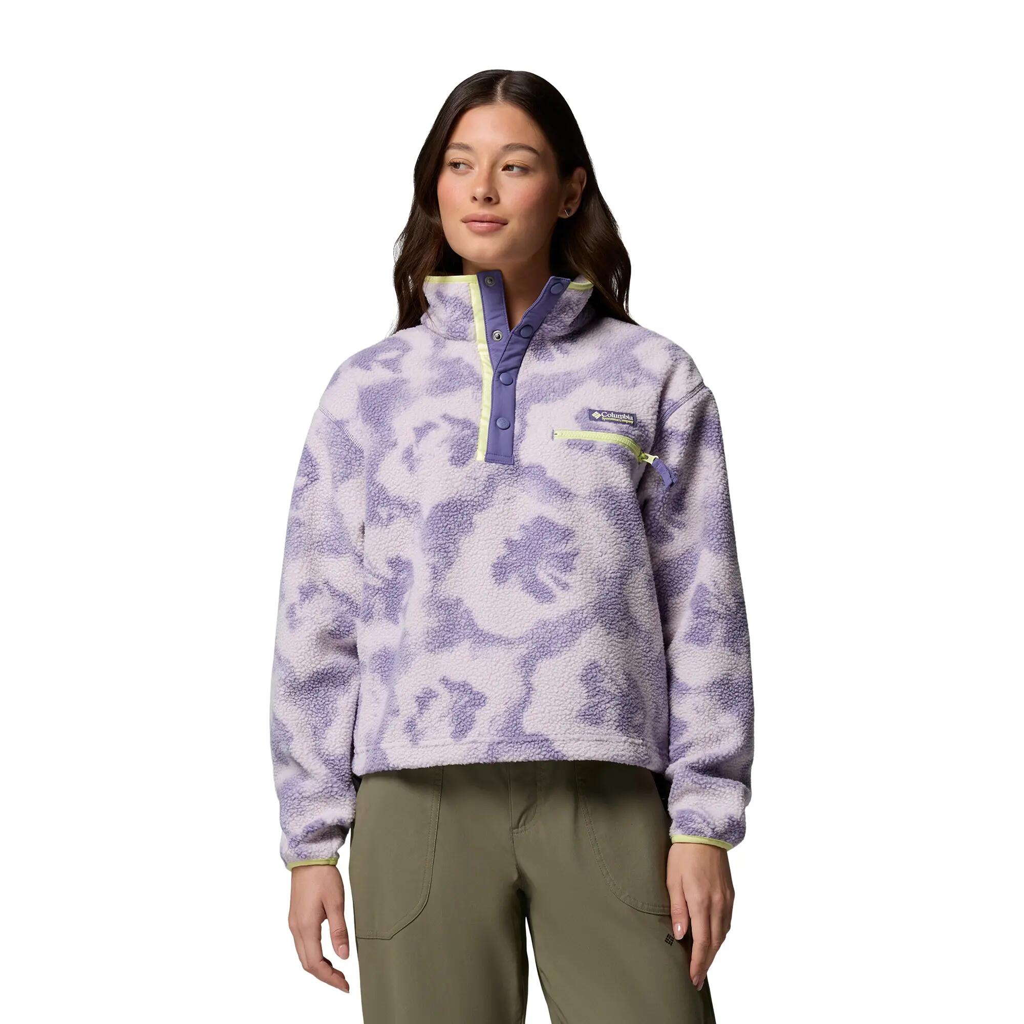 Polaires Et Pulls  - COLUMBIA Helvetia™ II Printed Cropped Half Snap - Lavanda 6/6
