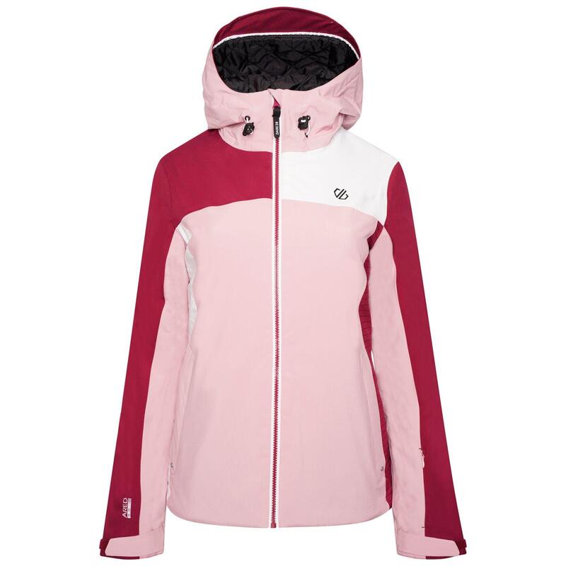 Womens/Ladies Ice Gleam II Waterproof Ski Jacket (Powder Pink/Beetroot Red)