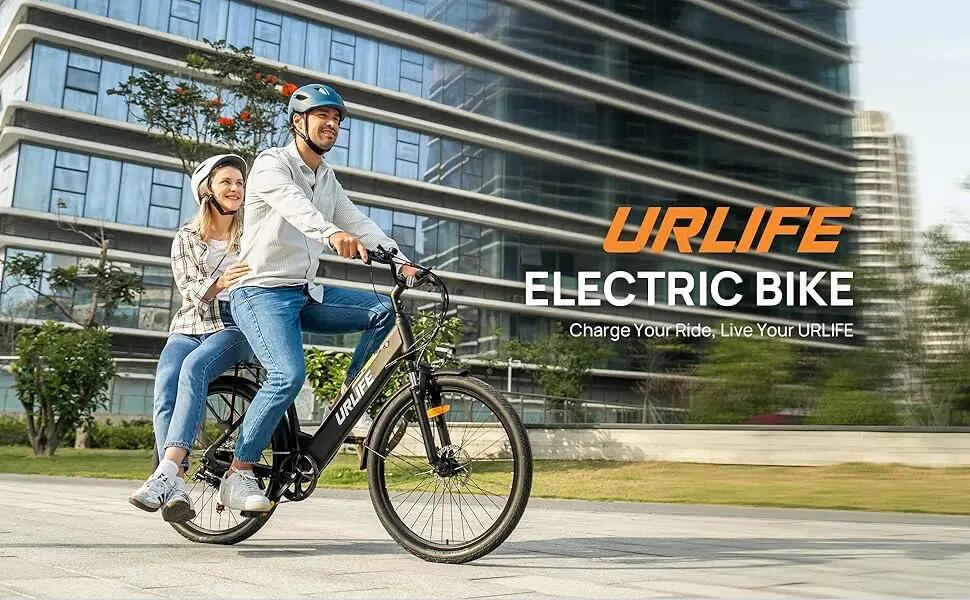 Bicicleta elétrica URLIFE E26 | Motor 250W | Bateria 48V 10.4AH | Pneu 26" 9/9