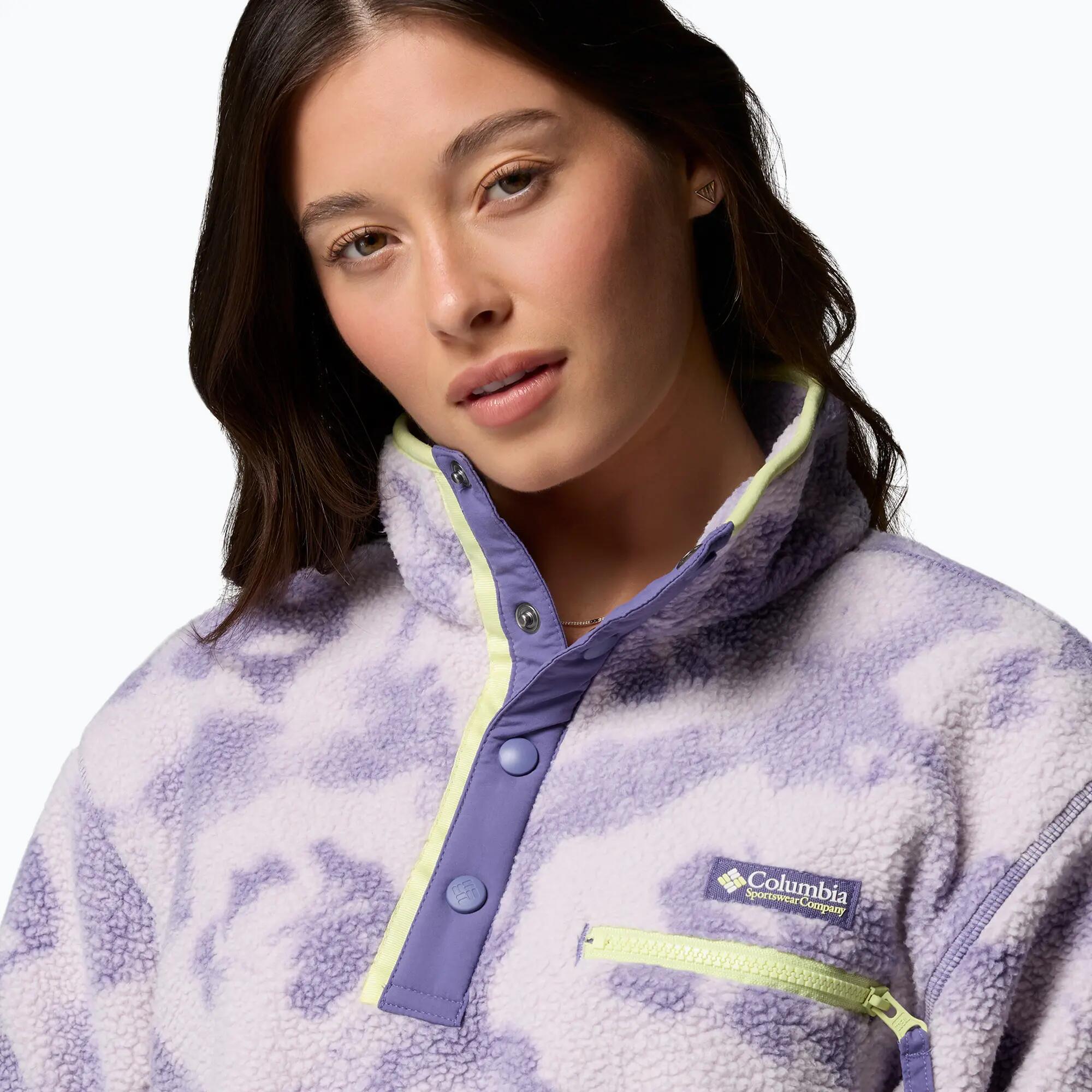 Polaires Et Pulls  - COLUMBIA Helvetia™ II Printed Cropped Half Snap - Lavanda 5/6