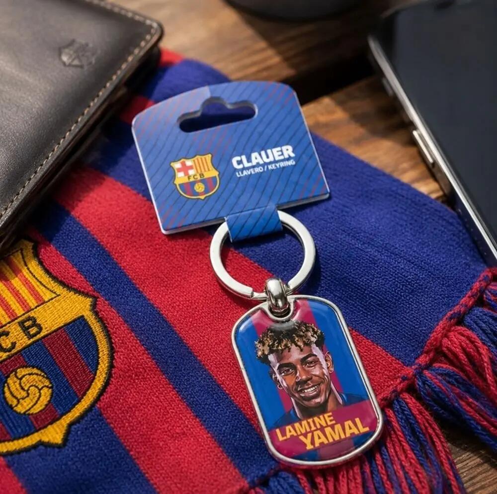FC Barcelona brelok Lamine Yamal oryginalny na licencji srebrny 3/5