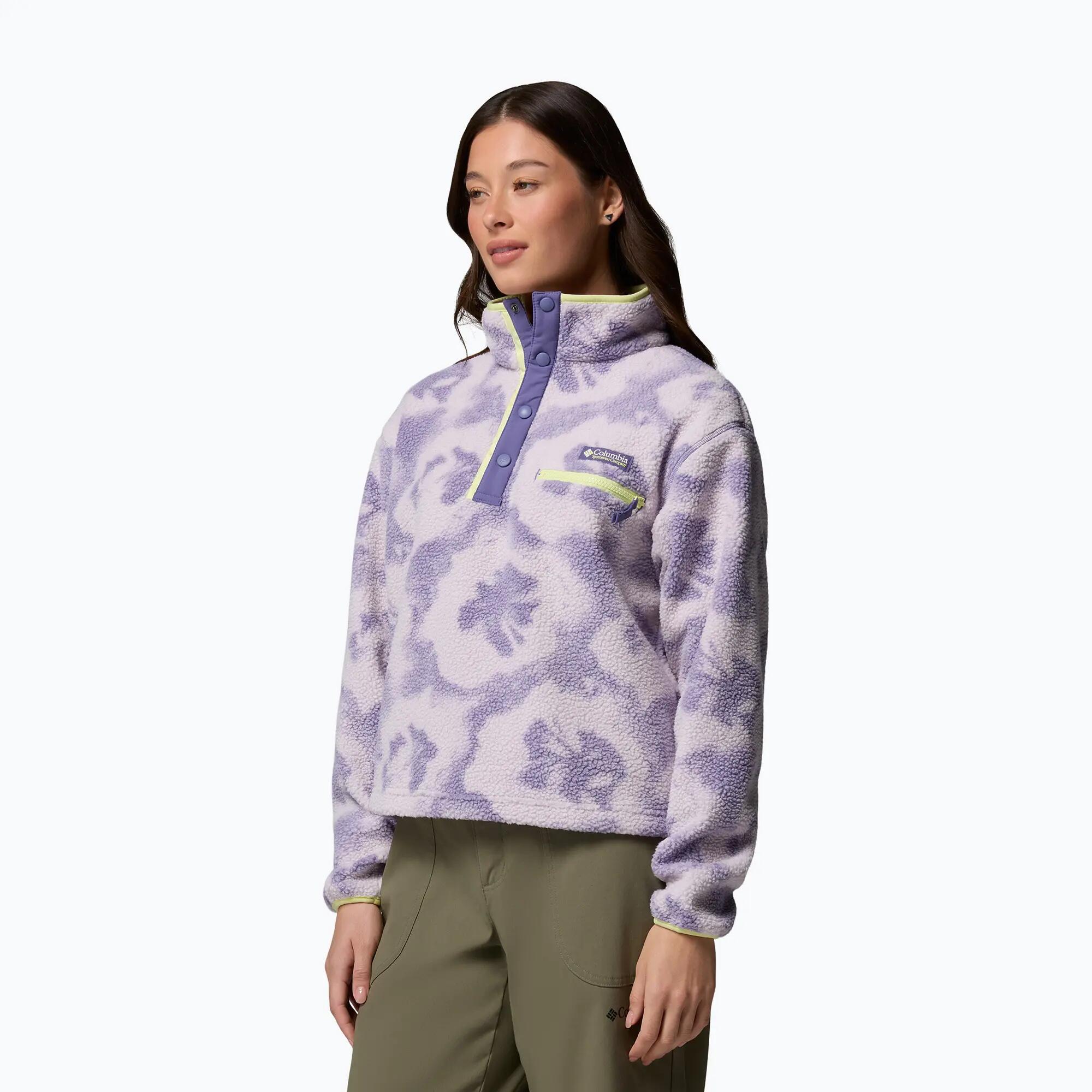 Polaires Et Pulls  - COLUMBIA Helvetia™ II Printed Cropped Half Snap - Lavanda 4/6