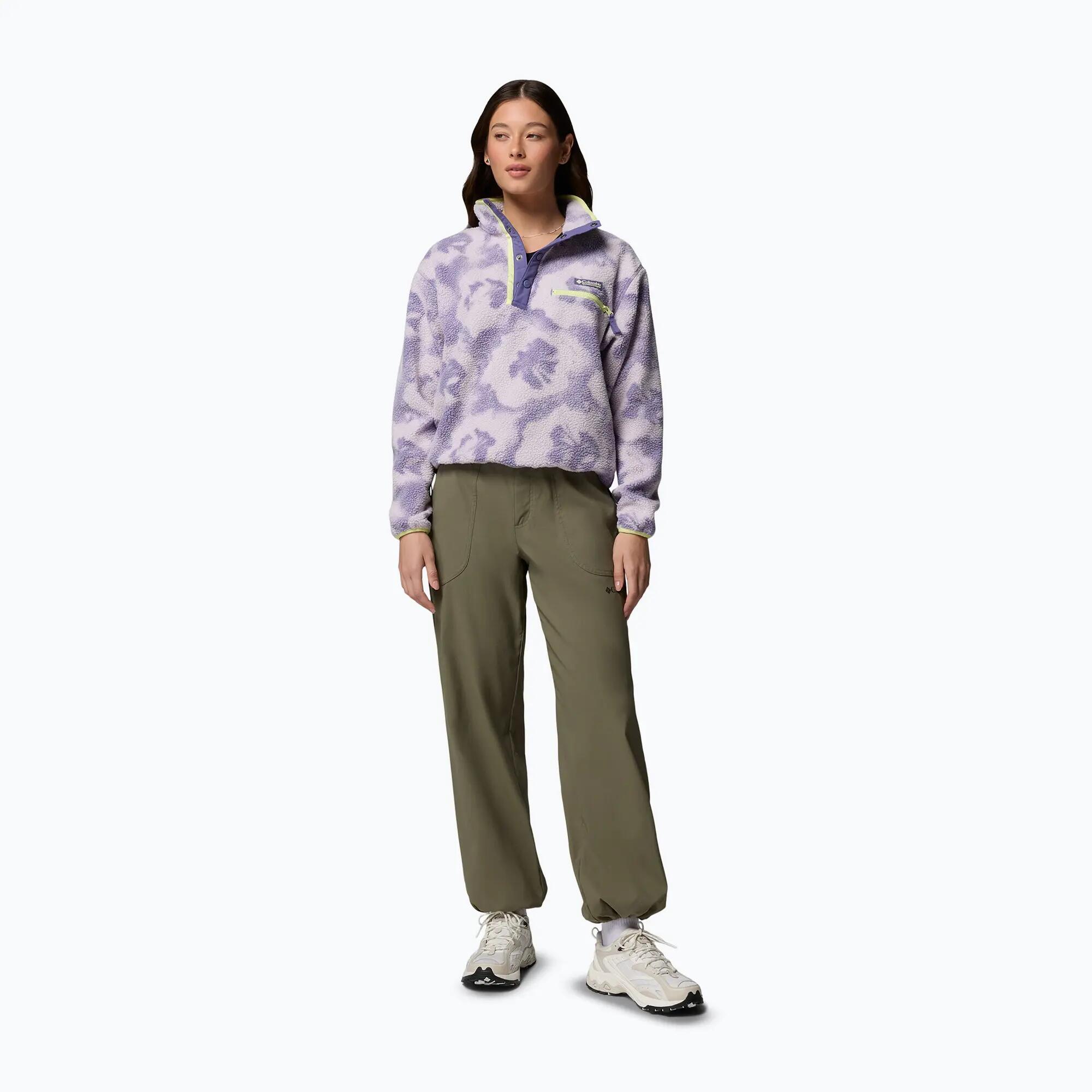 Polaires Et Pulls  - COLUMBIA Helvetia™ II Printed Cropped Half Snap - Lavanda 2/6