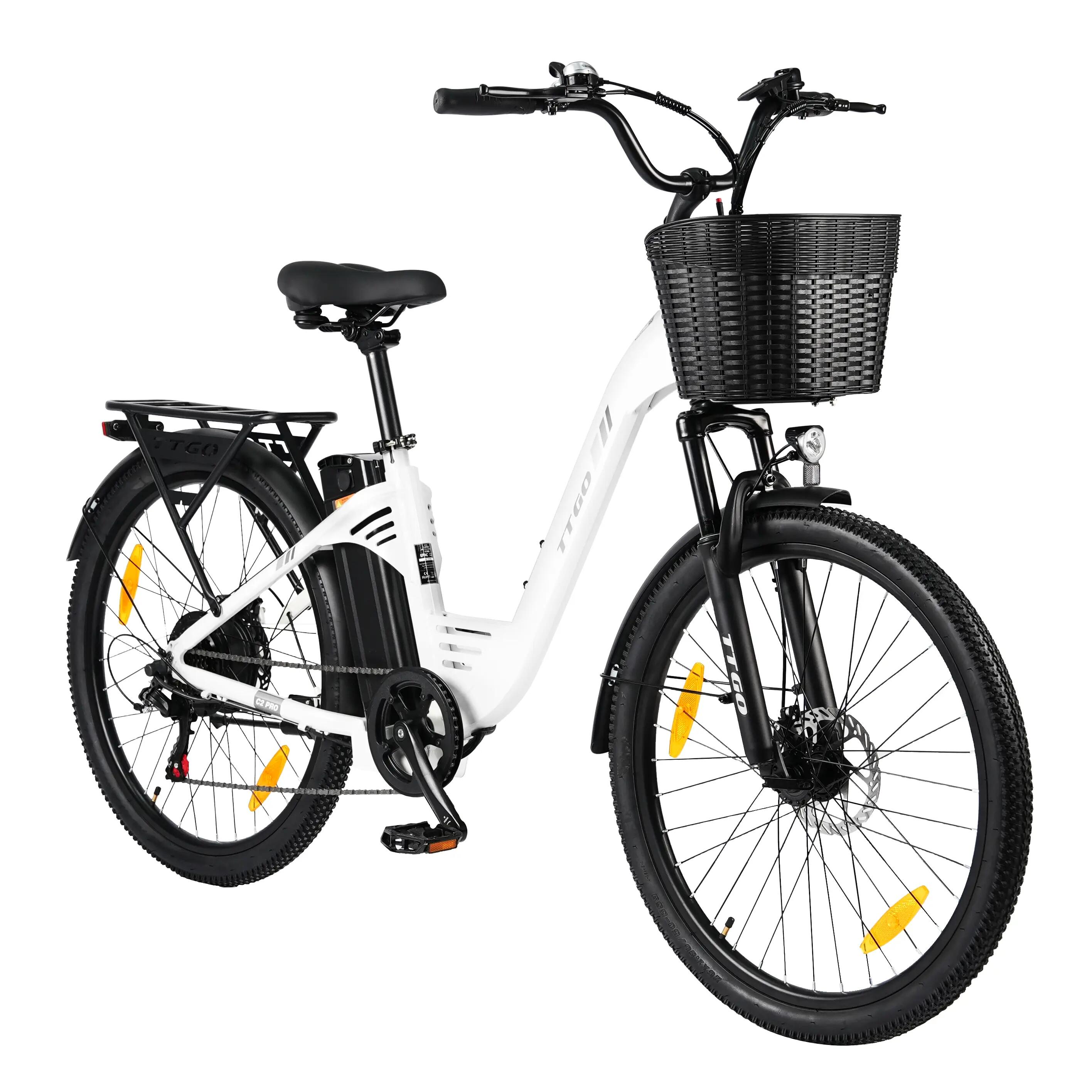 Bicicleta elétrica para adultos TTGO C2 Pro Bateria 36V18Ah Pneus 26 polegadas 2/2
