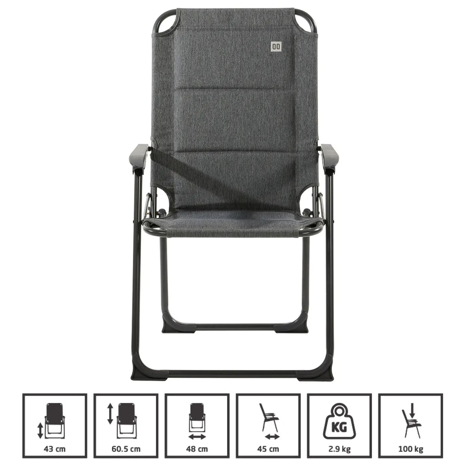 Sedia da campeggio Lago pieghevole alluminio 2,9 kg 2/7