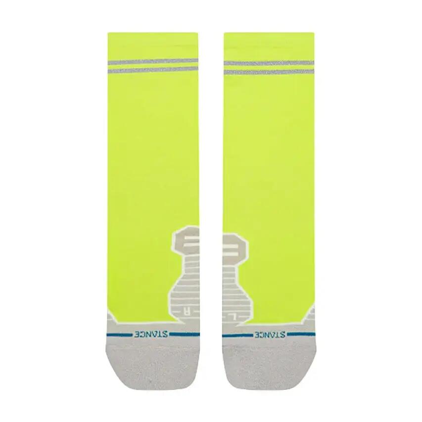Hardlopen Unisex Freshtek Infiknit Run Sokken Reflector Crew Geel 2/3