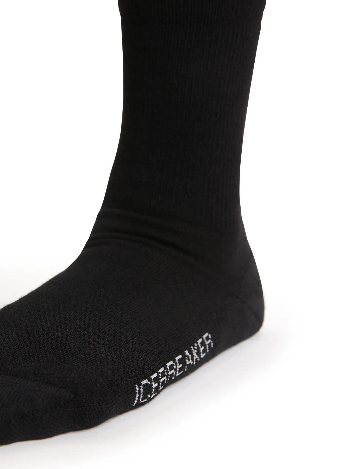 Meias femininas Icebreaker LIFESTYLE LIGHT CREW pretas IBIBN313001 r S 2/4