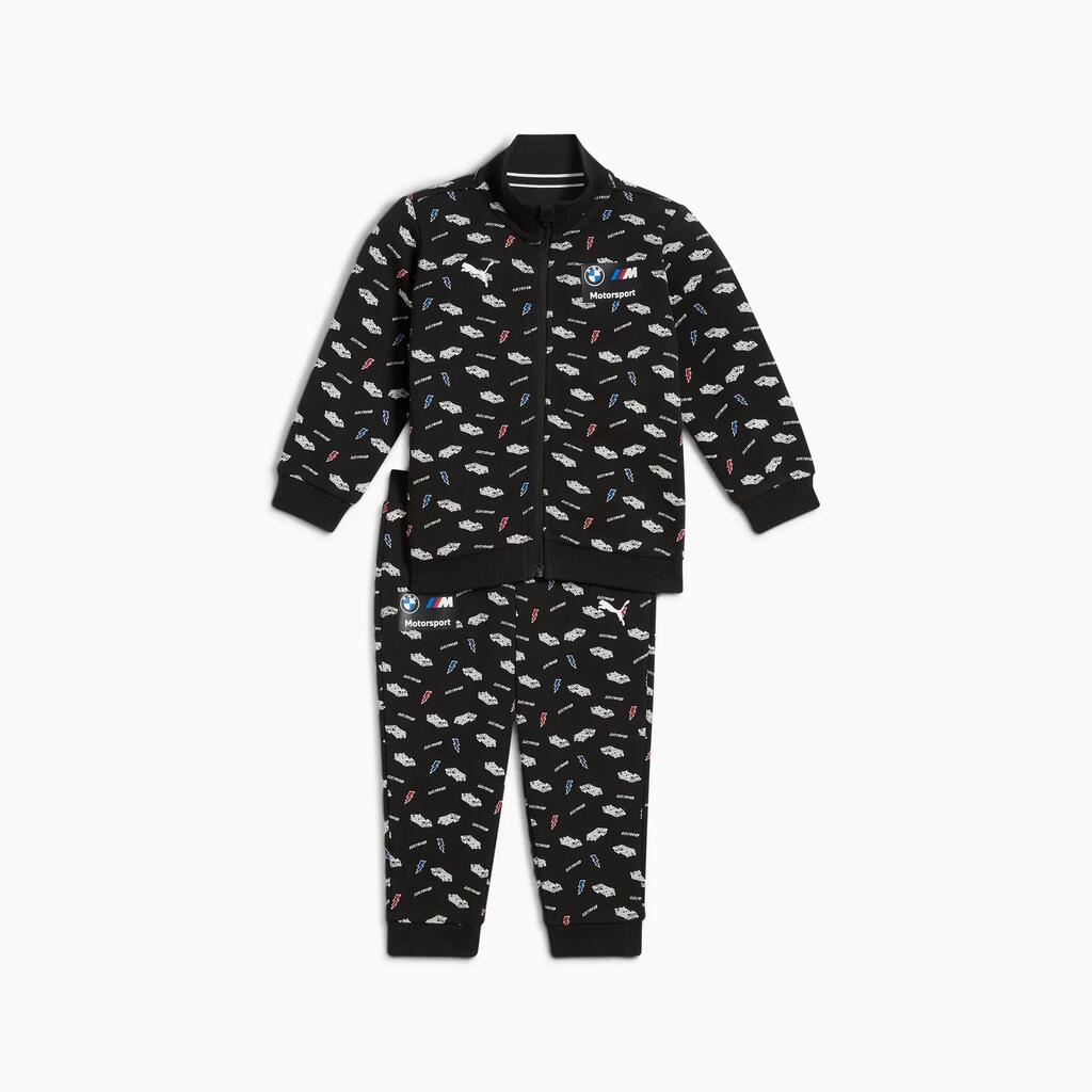 Puma BMW MMS TODDLER AOP children's tracksuit set black 62752501 r 92