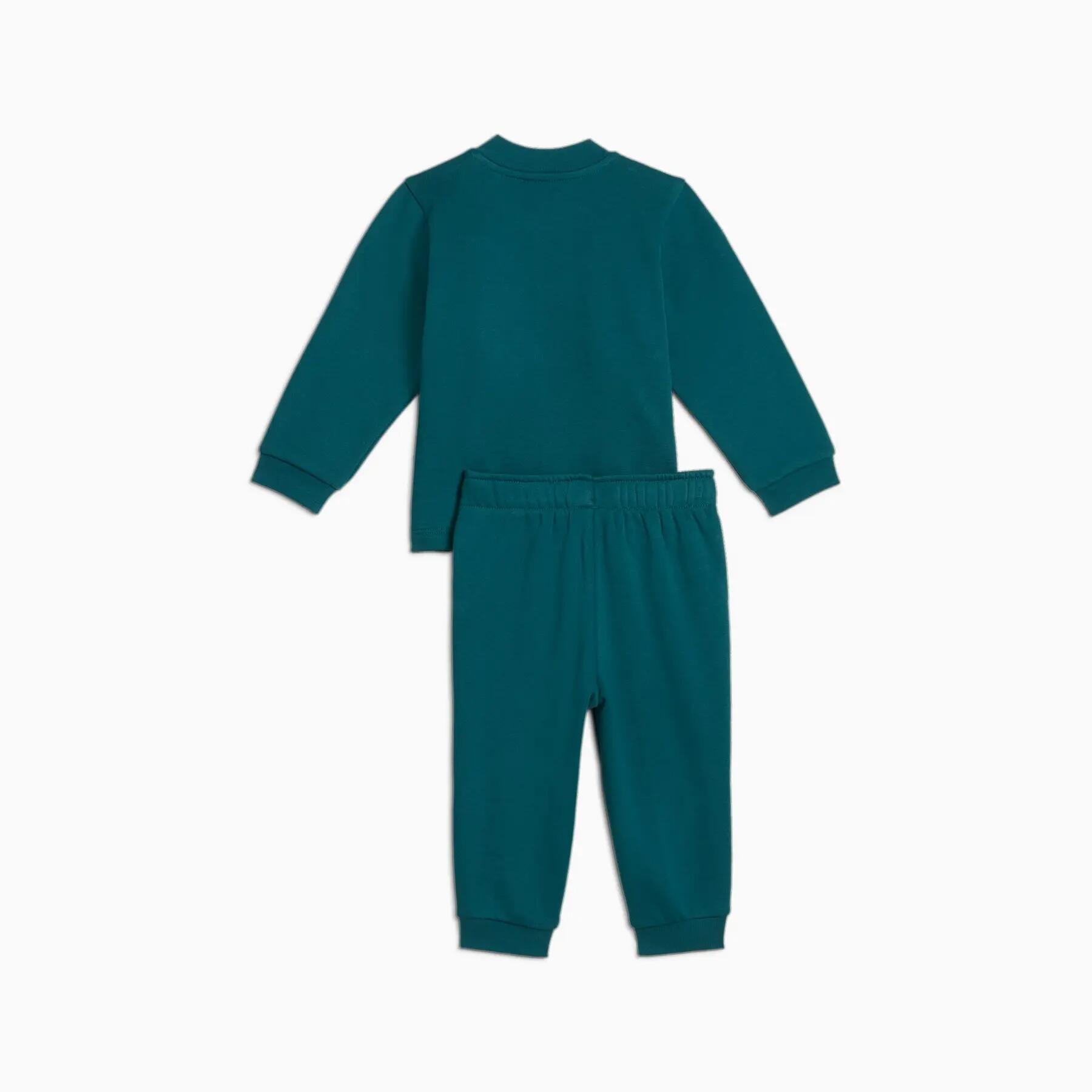 Conjunto de agasalho infantil Puma MINICATS SQUAD FL INF verde 68333222 tamanho 2/2