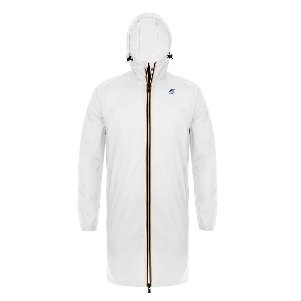 K-WAY Le Vrai 3.0 Eiffel Unisex Long White Windbreaker