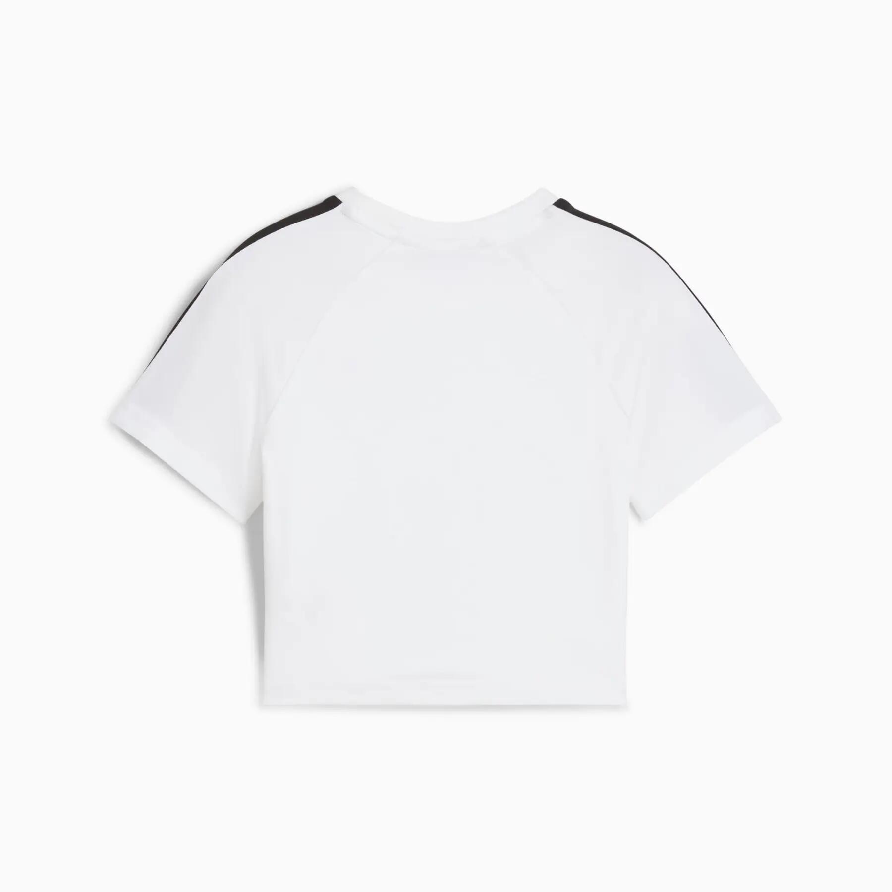 T-shirt da bambina Puma T7 BABY bianca 62990002 taglia 152 2/3