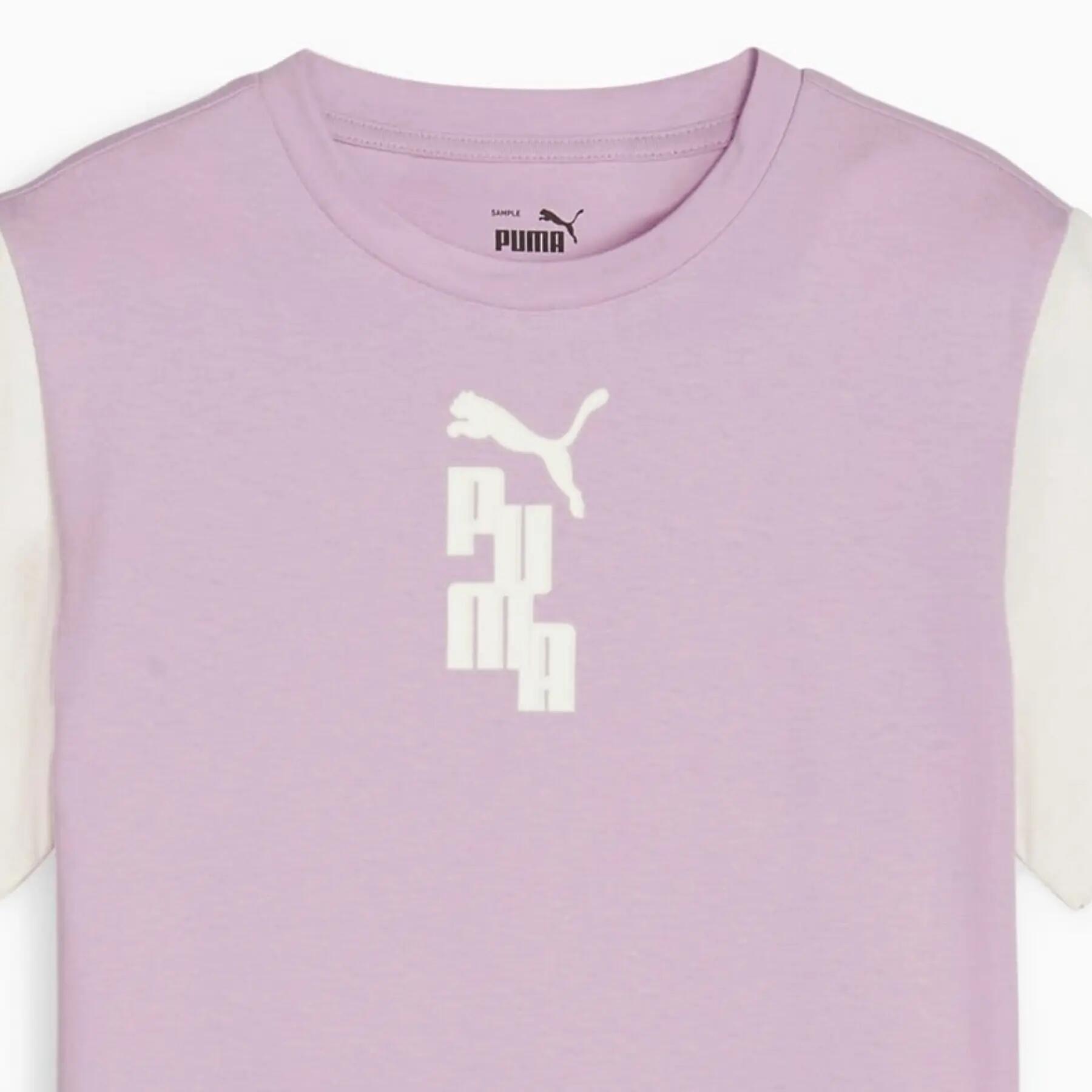 T-shirt da ragazzo Puma READY SET BETTER viola 67926960 taglia 164 3/3