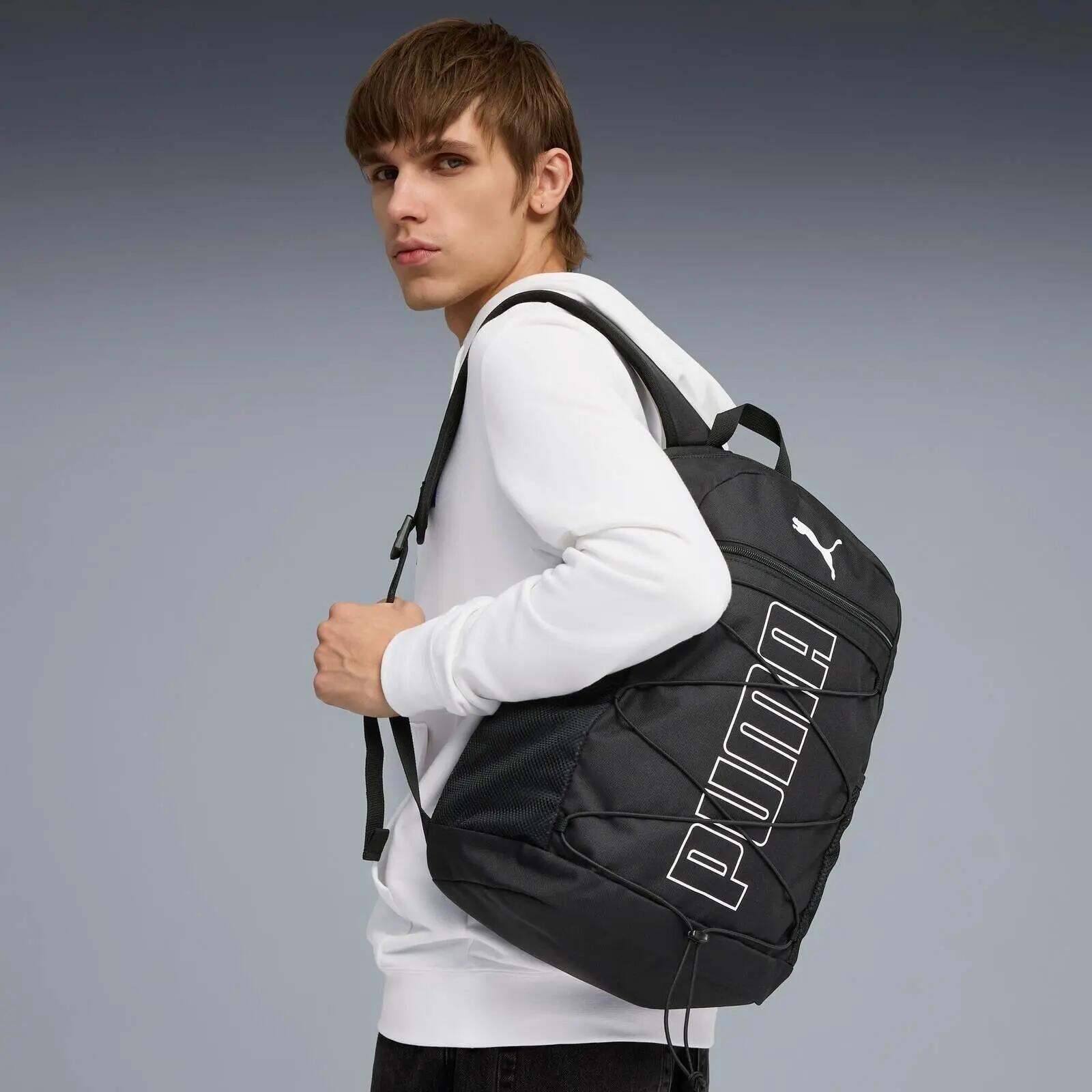 Mochila Puma Plus Backpack II 20L, Negro, Unisexo 5/5