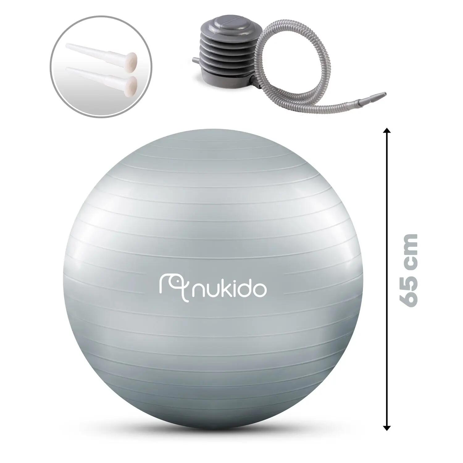 Pelota de aeróbic para embarazadas de 65 cm NS-951 gris 5/8