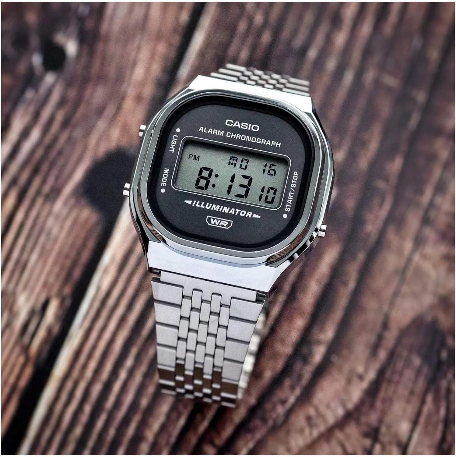 Casio Digitaal  Horloge Zilverkleurig/Grijs A140WE-8AEF 3/5