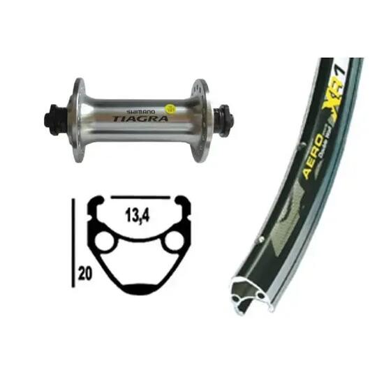 Achterwiel Exal Winora Xr-1 32 Tr.Sh.Tiagra Blo.Ra. 700C