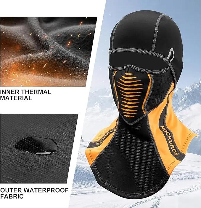Winter-Sturmhaube winddicht atmungsaktiv für Radfahren & Motorrad 4/6