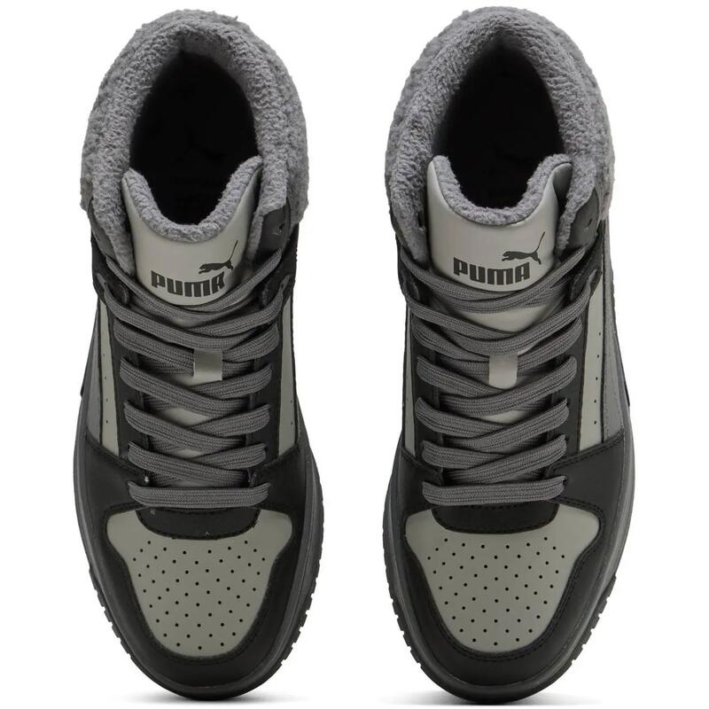 Pantofi sport copii Puma Rebound Slam Mid Cozy Jr, Negru