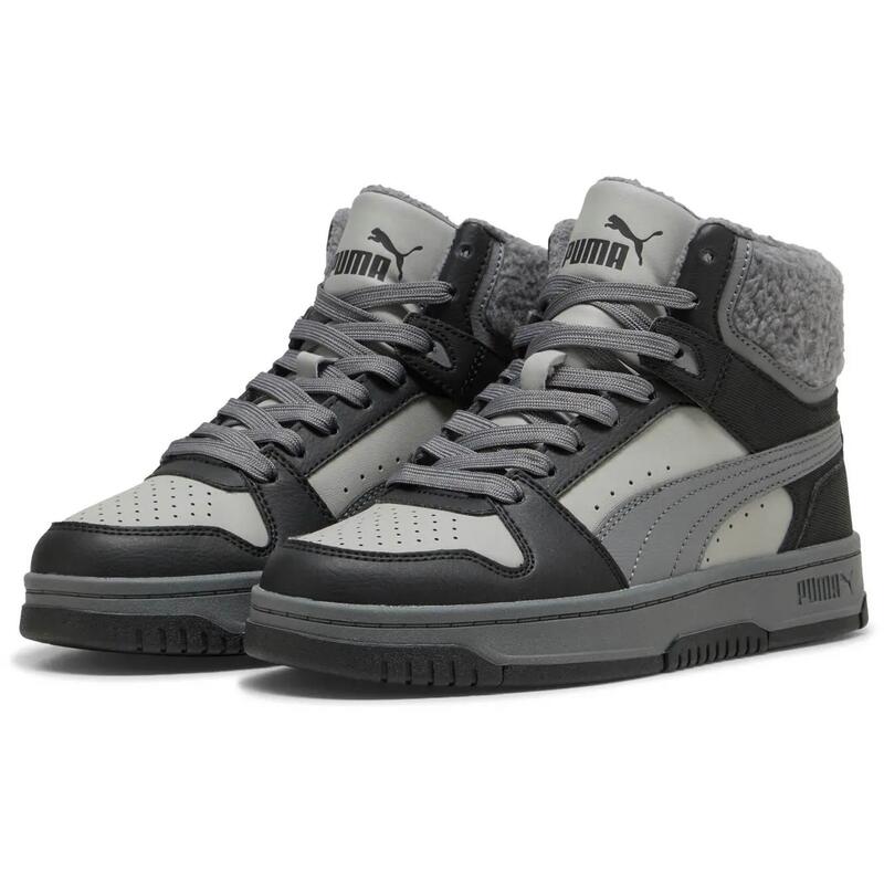 Pantofi sport copii Puma Rebound Slam Mid Cozy Jr, Negru