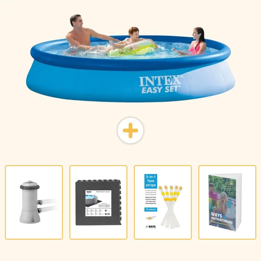 INTEX Piscina Easy Set Rotonda - 366x76 cm - 5-pezzi SCB115 1/7