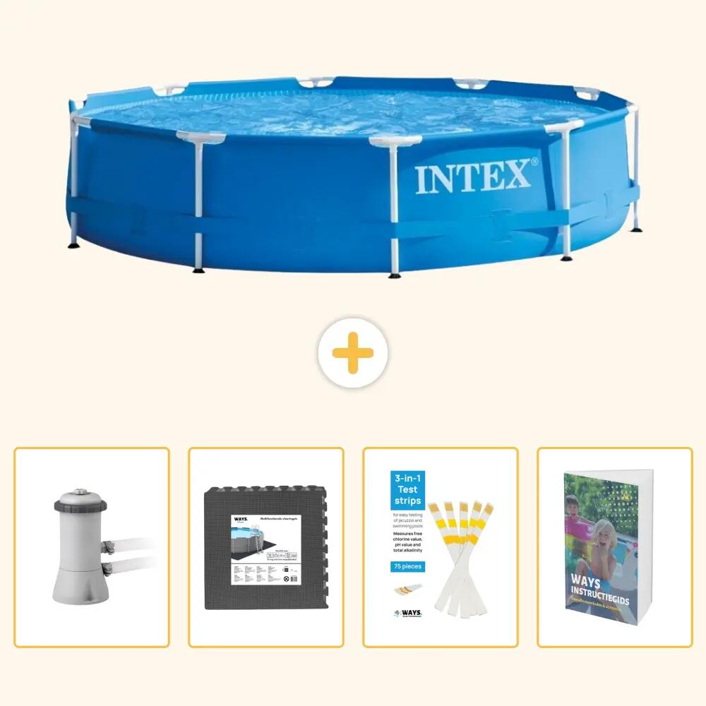 INTEX Piscina com estrutura Redonda - 366x76 cm - 5-peças SCB131 1/7