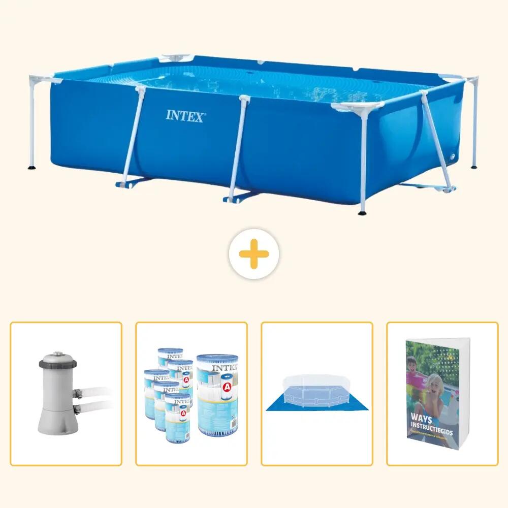 INTEX Piscina con struttura Rettangolare - 300x200x75 cm - 5-pezzi SCB119 1/7