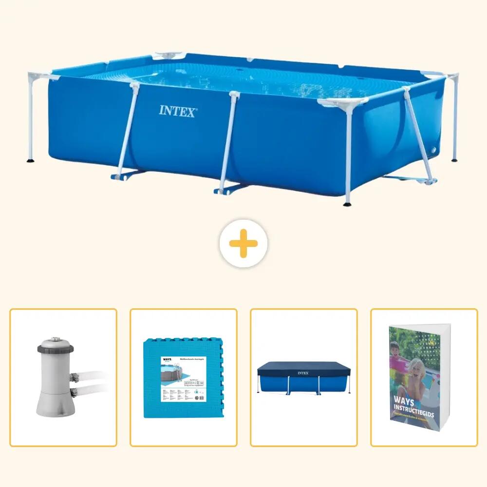 INTEX Piscina con struttura Rettangolare - 300x200x75 cm - 5-pezzi SCB124 1/7