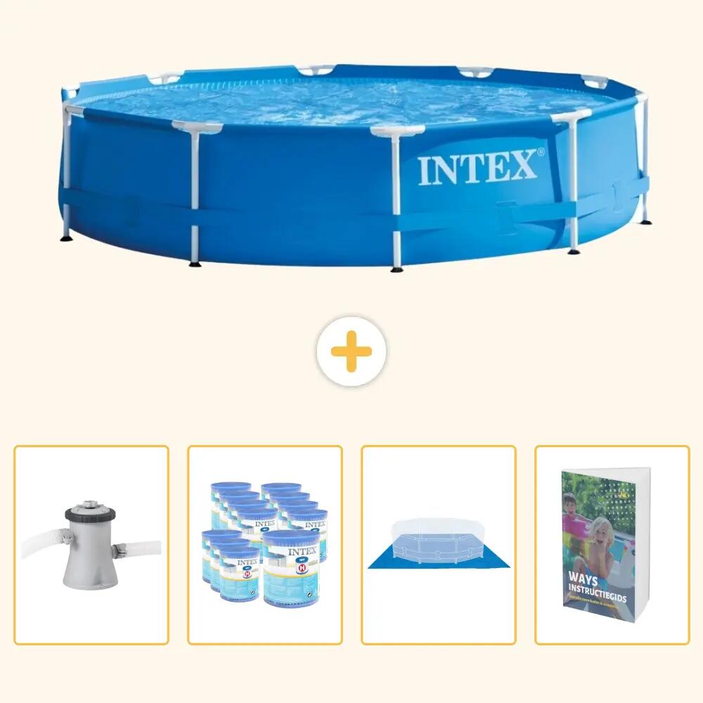 INTEX Piscina com estrutura Redonda - 305x76 cm - 5-peças SCB119 1/7