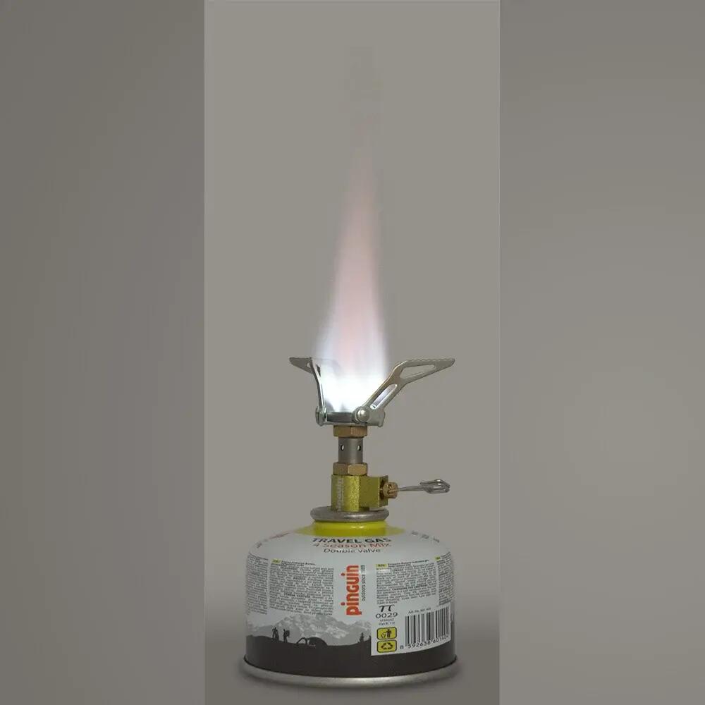 Zestaw palnika turystycznego Pinguin Atom Titan + 2 butelki gazu 230 g 8/13