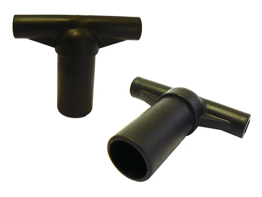 Lot de 8 capuchons T-section pour arceau de filet de trampoline Ø 32 mm 5/5
