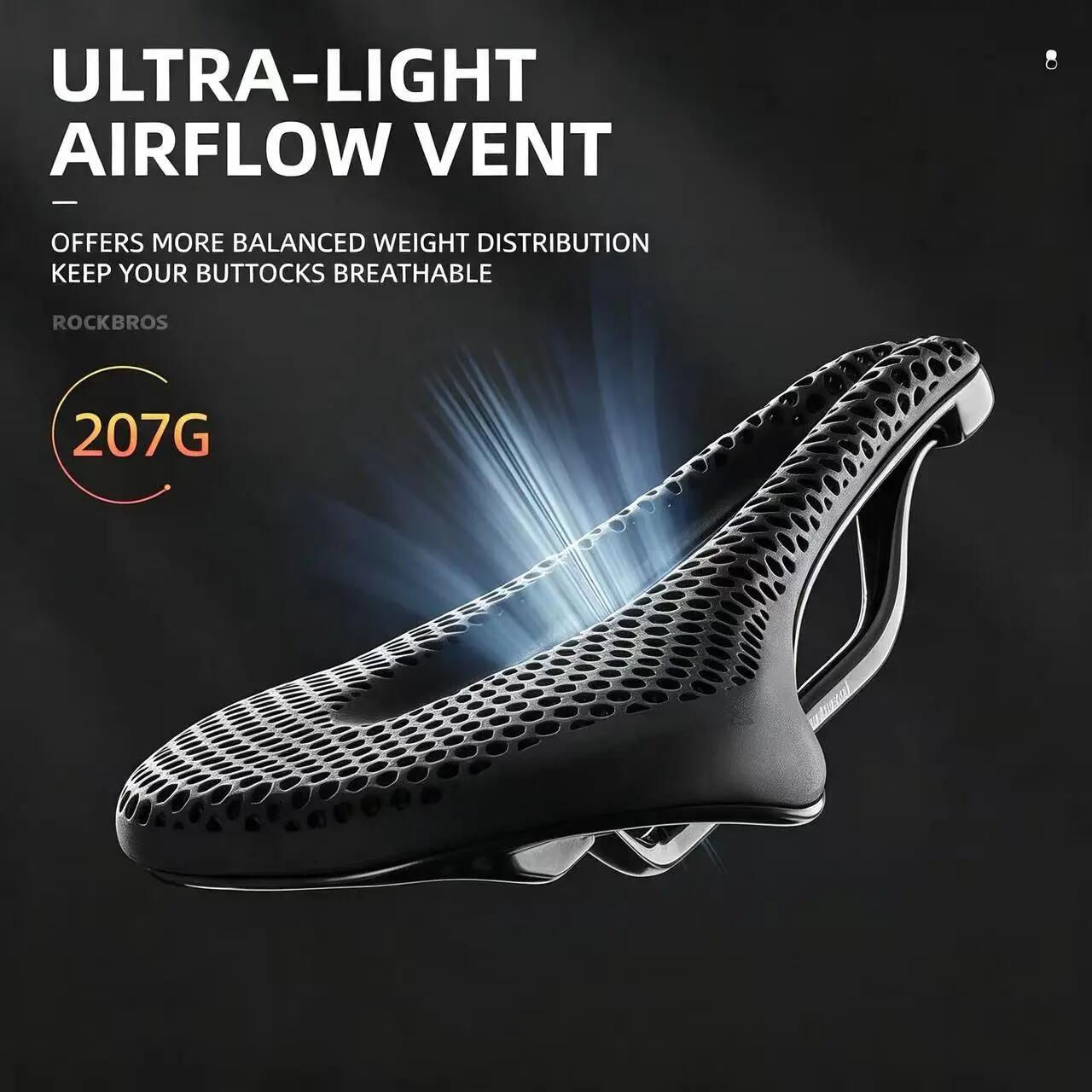 Fahrradsattel 3D-Druck ergonomisch ultraleicht für MTB & Rennrad 5/7